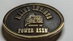 VINTAGE MAINE ANTIQUE POWER ASSN. BELT BUCKLE NORTHWEST BRASS WORKS