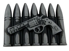 belt buckles lot 6 pieces Collection High Quality Men Vintage Bullets Amo Army