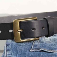Vintage Luxury Handmade Leather Copper Buckle Man&rsquo;s Belt Cinturon Gotico Cowhide