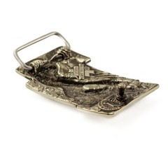 Sculptural german silver belt buckle « Free bird », german silver buckle Hawk