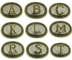 A B C D G J K L M R S T INITIAL LETTER BELT BUCKLE NEW MEN WOMEN RODEO WESTERN