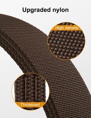 JUKMO 2 Pack Men&rsquo;s Stretch Large-for Waist 42&Prime;-46&Prime; (Length 53), Black+coffee