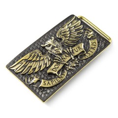 Fighting Owl belt buckle, Wild fighting bird Owl military solid brass belt buckl