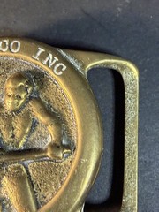 Vintage Blacksmith Brass Belt Buckle Buck Go Inc.