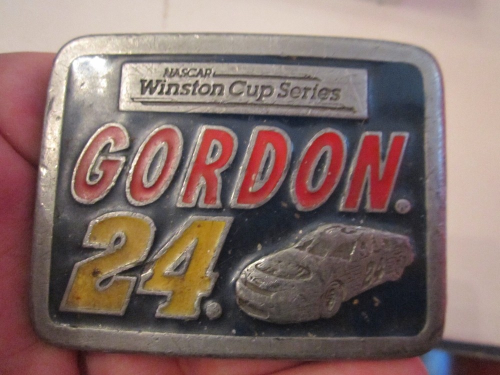 VINTAGE JEFF GORDON WINSTON CUP BELT BUCKLE – LIMITED EDITION HEAVY GW-18