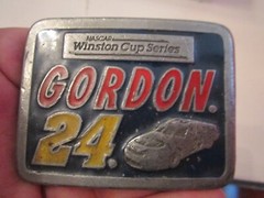 VINTAGE JEFF GORDON WINSTON CUP BELT BUCKLE – LIMITED EDITION HEAVY GW-18