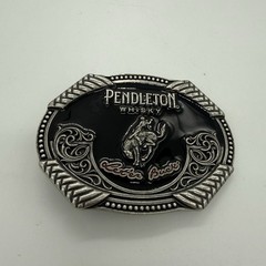 Pendleton Whisky Western Belt Buckle Let&rsquo;er Buck Montana Silversmiths 2020