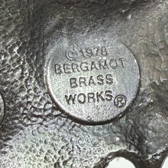 Vintage 1978 Bergamot Brass Works Revolver Pistol Gun Belt Buckle L-156 USA Mens