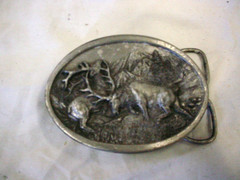1983 Elk Belt Buckle-Siskiyou Buckle Co. Williams, Oregon