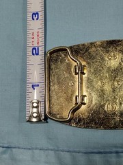 Vintage Yellow Jacket Specialist Belt Buckle Oil Drilling RN# 681 Gold Color