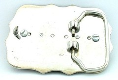 Silver Color Southwest Western 1921 Morgan Silver Dollar Belt Buckle EPBB171
