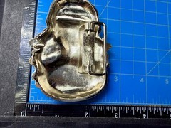 Creepy Skull Open Mouth Halloween 3D Gothic Punk Dimensional Belt Buckle