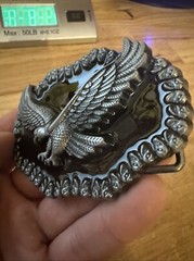 Bald Eagle Motorcycle Belt Buckle Cowboy Rodeo Collector Americana Patriot GIFT