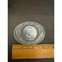 John Wayne American Vintage Silver Tone Western Oval Belt Buckle The Duke