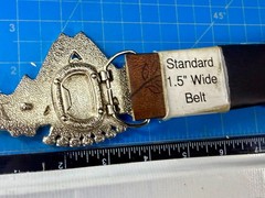 Guns Crown Shield Trucker Cadillac Grill Pink Enamel Belt Buckle Bottle Opener