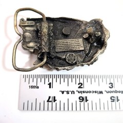 Topwater Largemouth Bass Strike Lure Fisherman Vintage Belt Buckle USA Made
