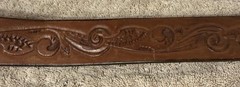 EAGLE BUCKLE PATRIOTIC BI-CENTENNIAL 1776-1976 200TH ANNIVERSARY ON LEATHER BELT