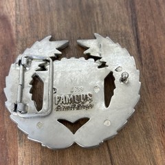 Famous Stars and Straps 8387 American Dream Cadillac USA Flag Chrome Belt Buckle