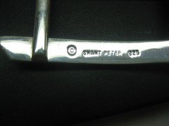 STERLING SILVER 925 BUCKLES AVAILABLE FOR 1-1/8&Prime; 1-3/16&Prime; 1-1/4&Prime; 1-3/8&Prime; BELTS