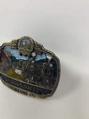 D&SNG Made in USA Durango and Silverton Narrow Gauge Railroad Train Belt Buckle