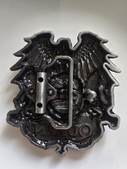 1pce Belt Buckle QUEEN Metal 7.5×8.5cm Suit 4cm Width Belt