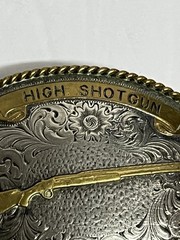 Vintage 1987 Trophy Belt Buckle High Shotgun Montana Silversmith Dick Davis