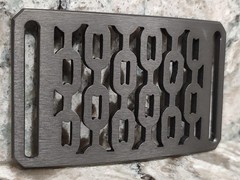 GRIP6 BELT BUCKLE – CHAINS – GUNMETAL – 1.5 INCH WIDE