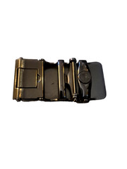 Men’s belt Buckle. Automatic sliding buckle Black and Silver Belt buckle only #7