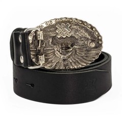 German silver belt buckle « Born to be free », Biker german silver belt buckle