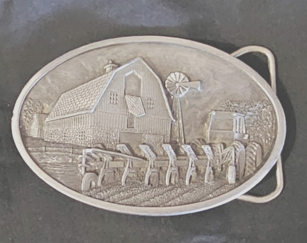 Vintage 1984 Bergamot Belt Buckle #T149 Made in USA