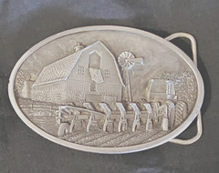 Vintage 1984 Bergamot Belt Buckle #T149 Made in USA
