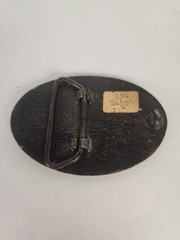 Vintage 1970s Keep On Truckin Van Belt Buckle Brass Tone Retro Boogevan Hippie