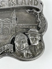 Ellis Island 100 Year Commemorative Belt Buckle Vintage 1992 #797 USA made
