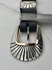 BG Mudd BGM .925 Sterling 14K Gold Tom Taylor Santa Fe 1” buckle set