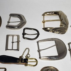 Vintage Mixed Lot of 26 Metal Belt Buckles