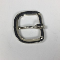 Vintage Replacement Belt Buckle Fits .9&Prime; Strap – Simple Basic Silver Tone 4A