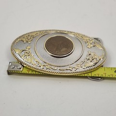2015 Commemorative Mint Sacagawea Native American Dollar Coin Belt Buckle Oval