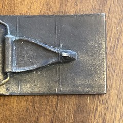 VINTAGE COLT REVOLVERS BRASS BELT BUCKLE ~ ANTIQUE FINISH