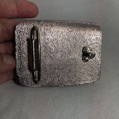 Captain Morgan Belt Buckle Alcohol Theme Black and Chrome READ