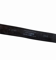 National Finals Rodeo Western Leather Belt with Silver Buckle