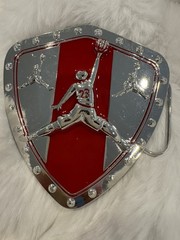 Jordan Belt Buckle #23 silver black new Jumpman Chicago bulls tarheels metal