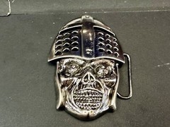 Knights Helmet & Skull Belt Buckle Medieval Armor Design Belt Buckle