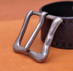 Biker Heavy Duty Solid Antique Prong Single Pin Buckle For 35MM Veg Leather Belt