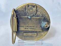 VTG Mac Tools Belt Buckle Round Western Style Ltd Edt Great American Buckle Co