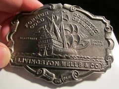 FOREIGN AND DOMESTIC GOLD DEALERS BELT BUCKLE VINTAGE – HEAVY – GW-14