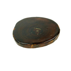 Vintage Handmade Unbranded Round Resin Wood Wooden Belt Buckle