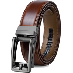 Founders & C Men&rsquo;s Leather 28&Prime;-42&Prime; Waist Adjustable, Burnt Umbe/Cognac