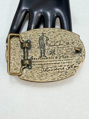 Vintage Abercrombie & Fitch Moose Belt Buckle Established 1892 Heritage