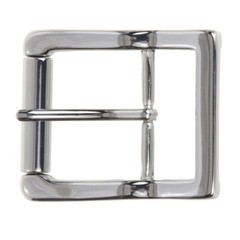 1 1/2&Prime; (38 mm) Nickel Free Center Bar Single Prong Roller Belt Buckle