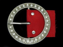 UB01111 REALLY GREAT **TRADITIONAL** ART FASHION SILVERTONE CIRCLE BELT BUCKLE